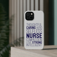 DistinctInk ToughCase for Apple iPhone, Compatible with MagSafe Charging - Thoughtful Caring Hero Selfless Nurse