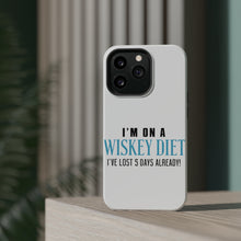 DistinctInk ToughCase for Apple iPhone, Compatible with MagSafe Charging - I'm on a Whiskey Diet Already Lost 5 Days
