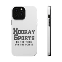 DistinctInk ToughCase for Apple iPhone, Compatible with MagSafe Charging - Hooray Sports Do The Thing Win The Points