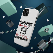 DistinctInk ToughCase for Apple iPhone, Compatible with MagSafe Charging - Shopping is an Art I'm an Artist Respect