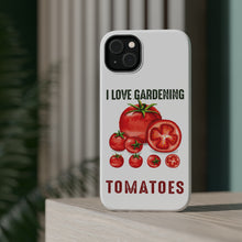 DistinctInk ToughCase for Apple iPhone, Compatible with MagSafe Charging - I Love Gardening from My Head Tomatoes