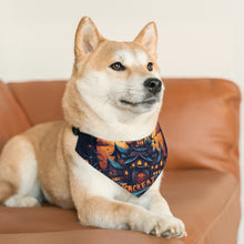 DistinctInk Adjustable Pet Banana Collar with Spooky Sweet Treats Design for Halloween