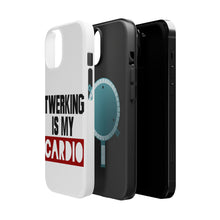 DistinctInk ToughCase for Apple iPhone, Compatible with MagSafe Charging - Twerking is My Cardio