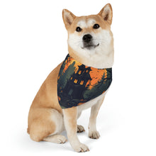 DistinctInk Adjustable Pet Banana Collar with Spooky Trick or Treating Design for Halloween