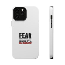 DistinctInk ToughCase for Apple iPhone, Compatible with MagSafe Charging - Never Been Chased By A Mad Mama Cow
