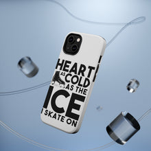 DistinctInk ToughCase for Apple iPhone, Compatible with MagSafe Charging - Heart as Cold as the Ice I Skate On
