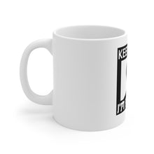 DistinctInk Glossy White Coffee / Tea Mug - Keep Calm I'm a Ninja