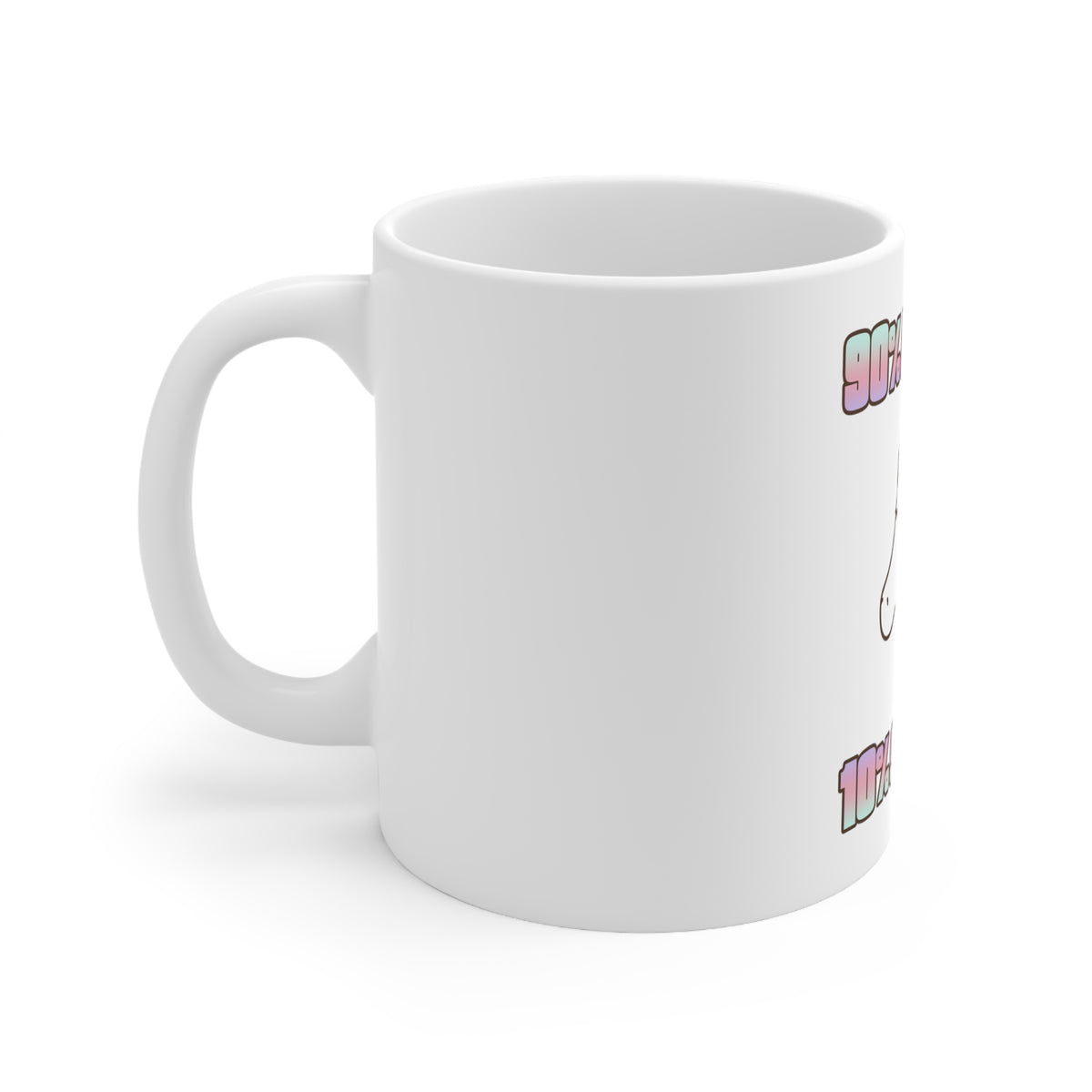 Glossy White Coffee / Tea Mug - 90% Unicorn 10% Sparkle, view 2