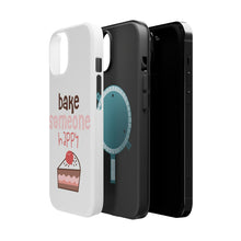DistinctInk ToughCase for Apple iPhone, Compatible with MagSafe Charging - Bake Someone Happy