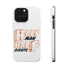DistinctInk ToughCase for Apple iPhone, Compatible with MagSafe Charging - Half Man Half Giraffe