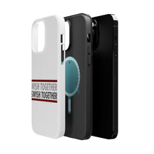 DistinctInk ToughCase for Apple iPhone, Compatible with MagSafe Charging - Wish Together Swish Together Basketball
