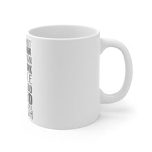DistinctInk Glossy White Coffee / Tea Mug - Basketball Word Art Jump Shot Free Throw