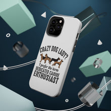 DistinctInk ToughCase for Apple iPhone, Compatible with MagSafe Charging - Crazy Dog Lady? Canine Enthusiast