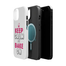 DistinctInk ToughCase for Apple iPhone, Compatible with MagSafe Charging - Keep Calm and Bake On