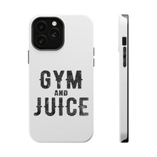 DistinctInk ToughCase for Apple iPhone, Compatible with MagSafe Charging - Gym And Juice