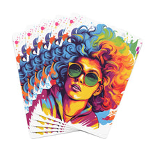 DistinctInk Playing Poker Cards with A World of Words Design for LGBTQ+ Pride