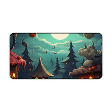 DistinctInk Desk Mat with Trick or Treat Fun Design for Halloween