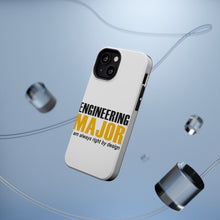 DistinctInk ToughCase for Apple iPhone, Compatible with MagSafe Charging - Engineering Major Always Right By Design