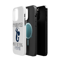 DistinctInk ToughCase for Apple iPhone, Compatible with MagSafe Charging - I'm Kinda Pissed About Not Being a Mermaid
