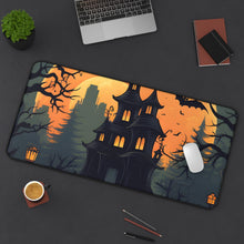 DistinctInk Desk Mat with Spooky Trick or Treating Design for Halloween