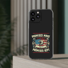 DistinctInk Hybrid (Acrylic/TPU) Clear Slim Fit Case for Apple iPhone | Trump: Promises Made, Promises Kept - Conservative