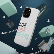 DistinctInk ToughCase for Apple iPhone, Compatible with MagSafe Charging - Live. Love. Pilates.