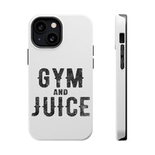 DistinctInk ToughCase for Apple iPhone, Compatible with MagSafe Charging - Gym And Juice