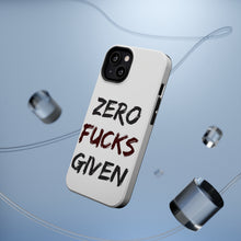 DistinctInk ToughCase for Apple iPhone, Compatible with MagSafe Charging - Zero F's Given