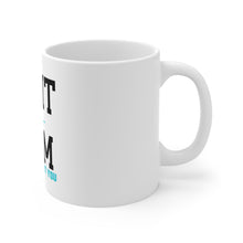 DistinctInk Glossy White Coffee / Tea Mug - I Hit the Gym So I Won't Hit You