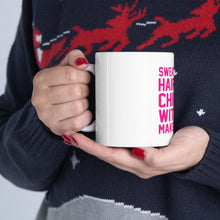 DistinctInk Glossy White Coffee / Tea Mug - Sweat Pants Hair Tied Chillin' With No Make Up On
