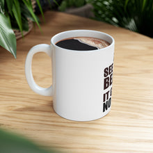 DistinctInk Glossy White Coffee / Tea Mug - See This Beard - It Gives No F****