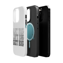DistinctInk ToughCase for Apple iPhone, Compatible with MagSafe Charging - Eat Big Lift Big Get Big