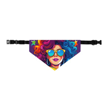 DistinctInk Adjustable Pet Banana Collar with Life's Unforgettable Moments Design for LGBTQ+ Pride
