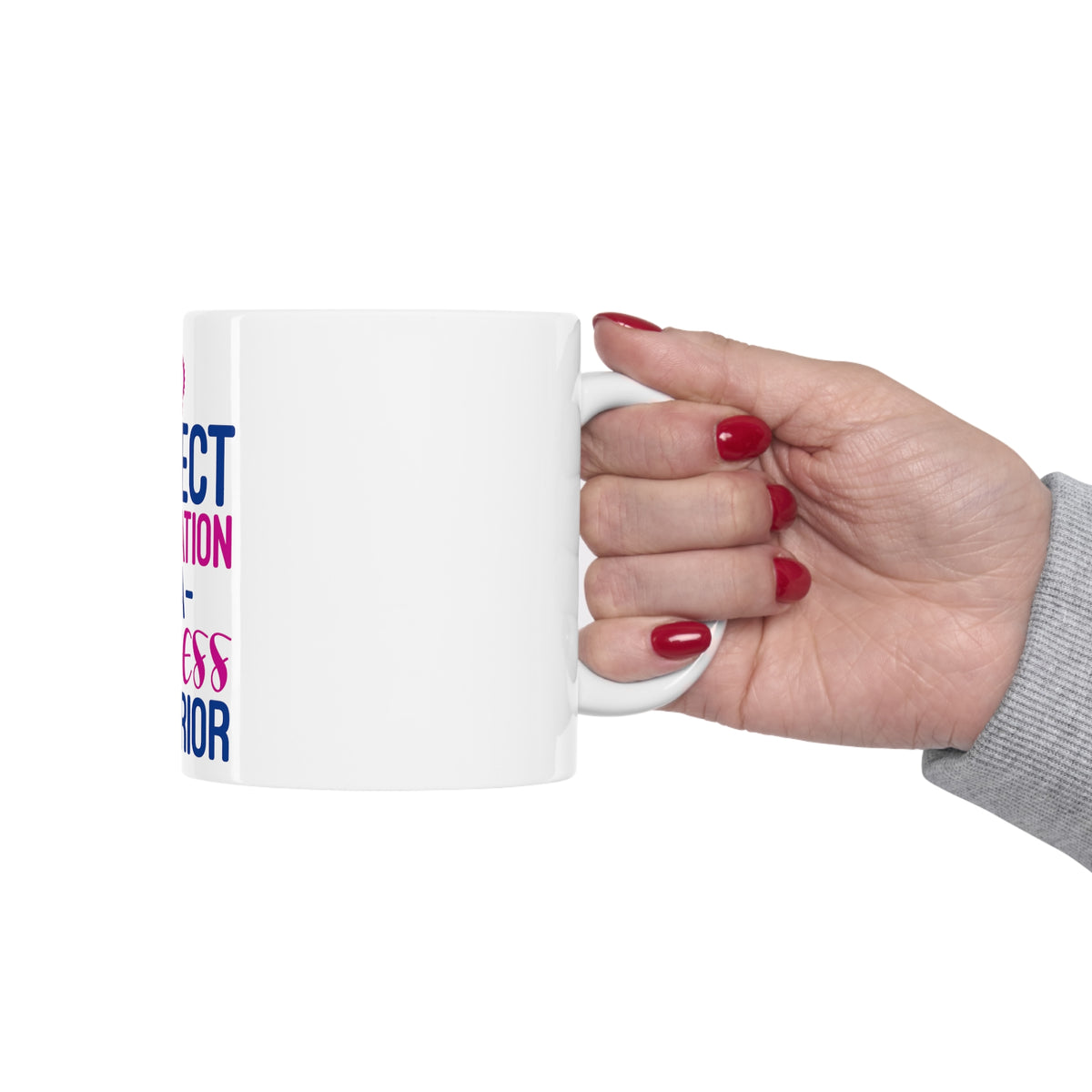 Glossy White Coffee / Tea Mug - Perfect Combination of Princess & Warrior, view 12