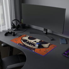 DistinctInk LED Gaming Mouse Pad with Skelly's Halloween Bash Design for Halloween