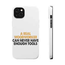 DistinctInk ToughCase for Apple iPhone, Compatible with MagSafe Charging - Real Woodworker Can Never Have Enough Tools