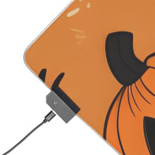 DistinctInk LED Gaming Mouse Pad with Ghost Skeleton Pumpkin Cartoons Design for Halloween