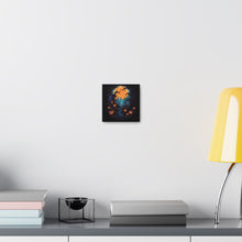 DistinctInk Canvas Wall Art with Haunted Evening Nightmare for Halloween