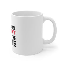 DistinctInk Glossy White Coffee / Tea Mug - Please Don't Feed the Goalie