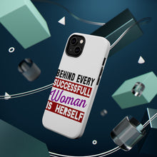 DistinctInk ToughCase for Apple iPhone, Compatible with MagSafe Charging - Behind Every Successful Woman is Herself