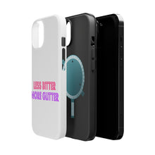 DistinctInk ToughCase for Apple iPhone, Compatible with MagSafe Charging - Less Bitter More Glitter