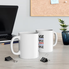 DistinctInk Glossy White Coffee / Tea Mug - Marriage Trouble Starts