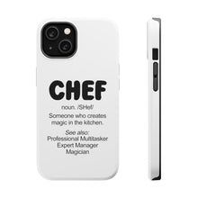 DistinctInk ToughCase for Apple iPhone, Compatible with MagSafe Charging - Chef Definition - Magic in the Kitchen