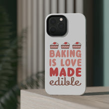 DistinctInk ToughCase for Apple iPhone, Compatible with MagSafe Charging - Baking is Love Made Edible