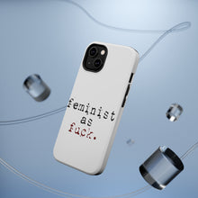 DistinctInk ToughCase for Apple iPhone, Compatible with MagSafe Charging - Feminist as F%ck