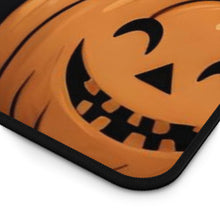 DistinctInk Desk Mat with Ghastly Skeleton Pumpkin Design for Halloween