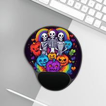 DistinctInk Mouse Pad with Wrist Rest  with Exploring Inner Knowledge Design for Halloween  LGBTQ+ Pride