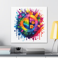 DistinctInk Canvas Wall Art with The Road to Fulfillment for LGBTQ+ Pride