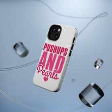 DistinctInk ToughCase for Apple iPhone, Compatible with MagSafe Charging - Pushups and Pearls