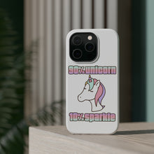 DistinctInk ToughCase for Apple iPhone, Compatible with MagSafe Charging - 90% Unicorn 10% Sparkle